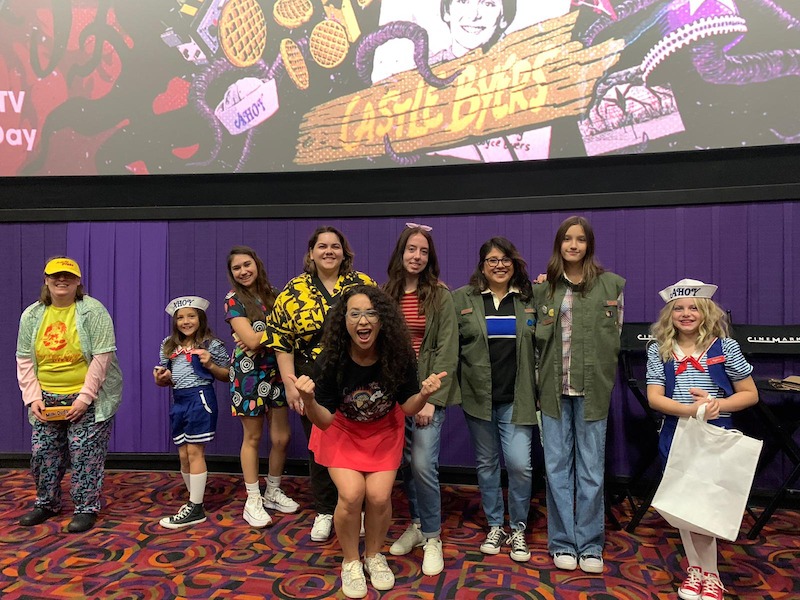 The (D&D) party assembles before the Dallas screening.