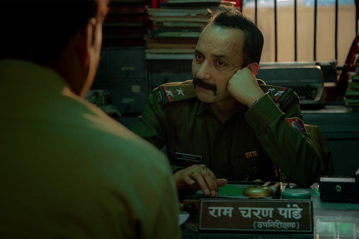 Deepak Dobriyal as Ram Charan Pandey in 'Sector 36'.