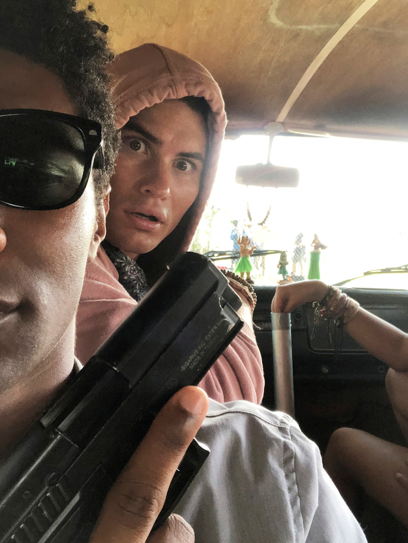 Jonathan Daviss and Chase Stokes in Outer Banks Season 1 Behind-the-Scenes Photo Gallery.