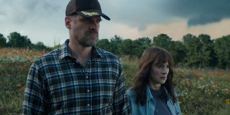From left: Harbour as Hopper and Ryder as Joyce in Stranger Things Season 4, Volume 2. - See Over 100 Photos From ‘Stranger Things’ Season 4 Volume 2
