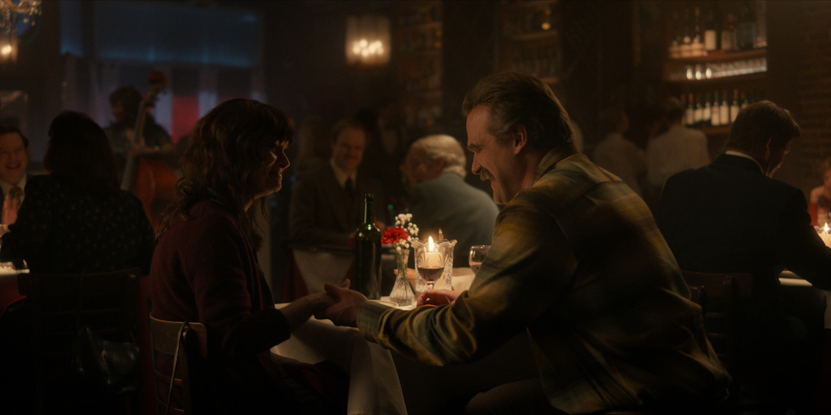 Winona Ryder as Joyce Byers and David Harbour as Jim Hopper in ‘Stranger Things 5’