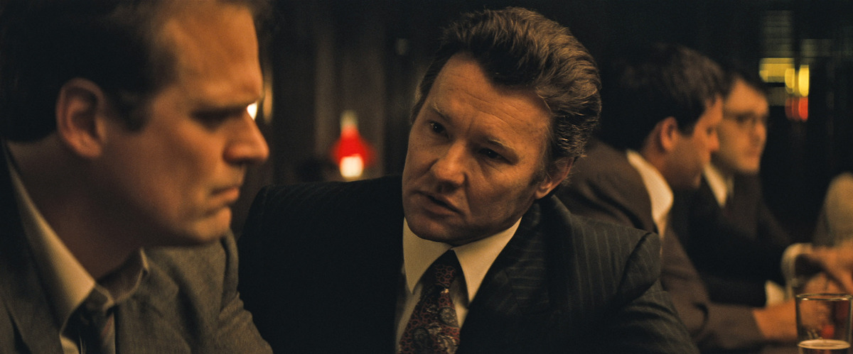 BLACK MASS, from left: David Harbour, Joel Edgerton, 2015.