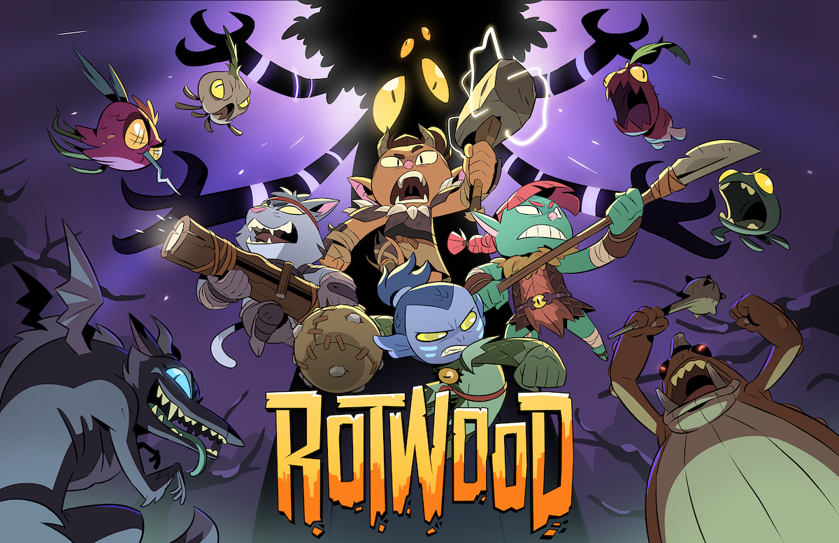 The beasts of ‘Rotwood’ in a group photo.