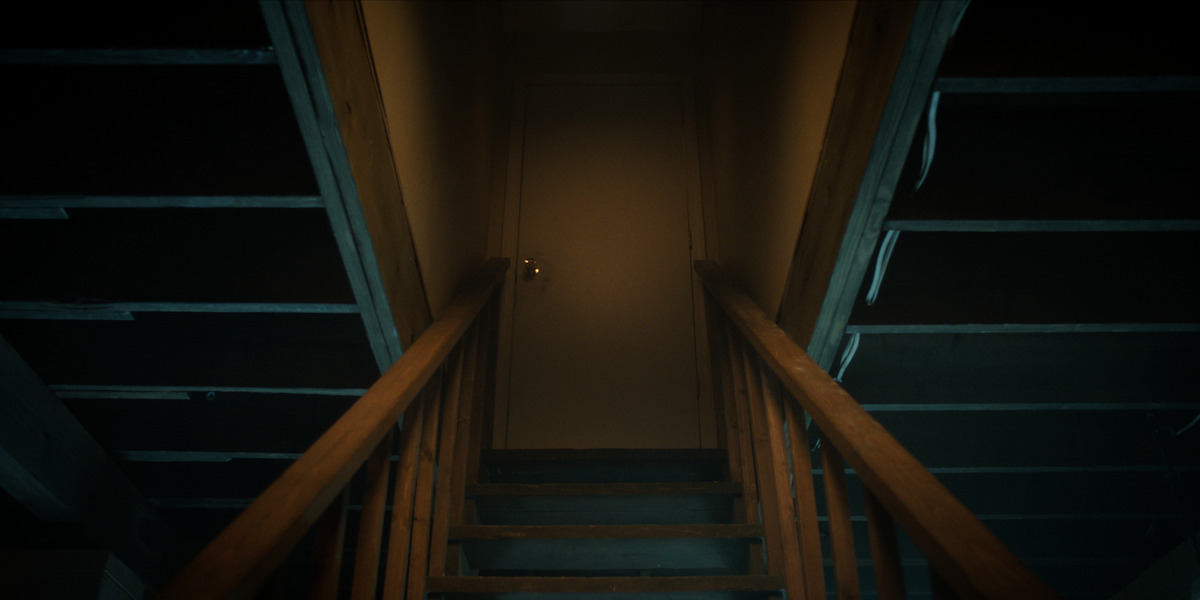 A basement staircase in ‘Stranger Things 5’