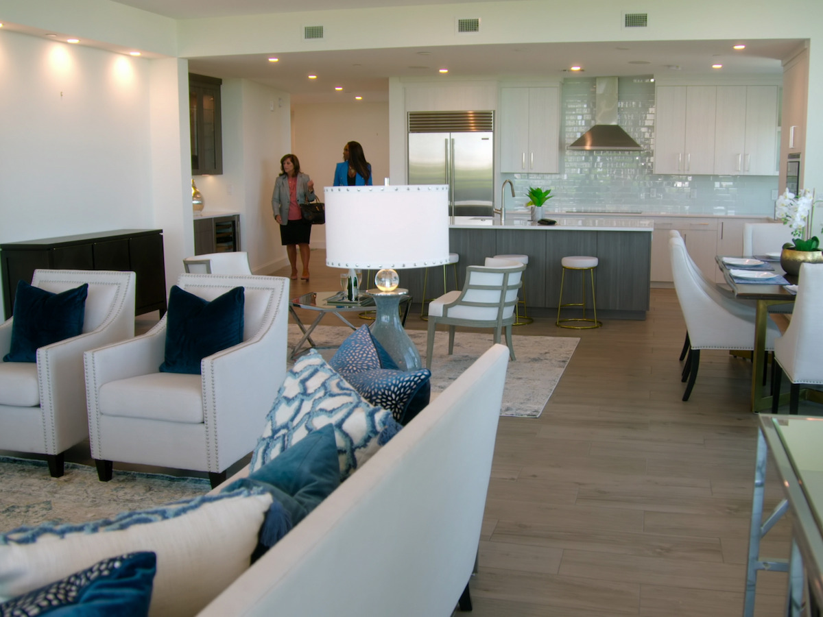 The inside of a luxury home in Tampa, Florida