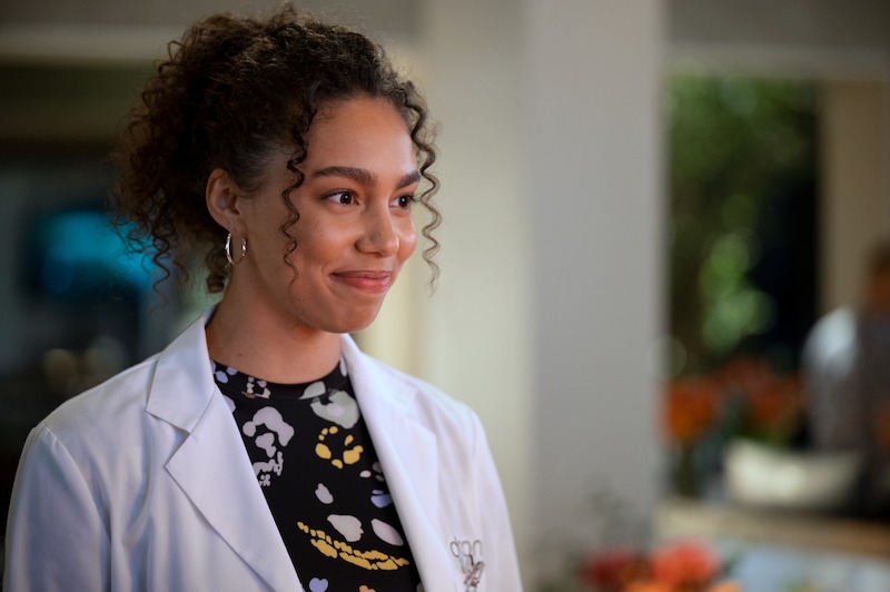 Emma Ferreira in Season 1 of Unstable. 