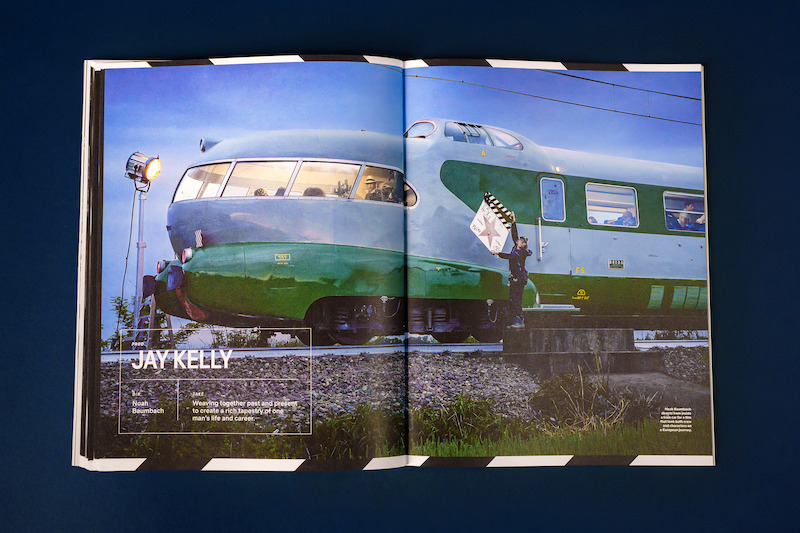 Spread from Tudum Magazine - Jay Kelly crafts feature