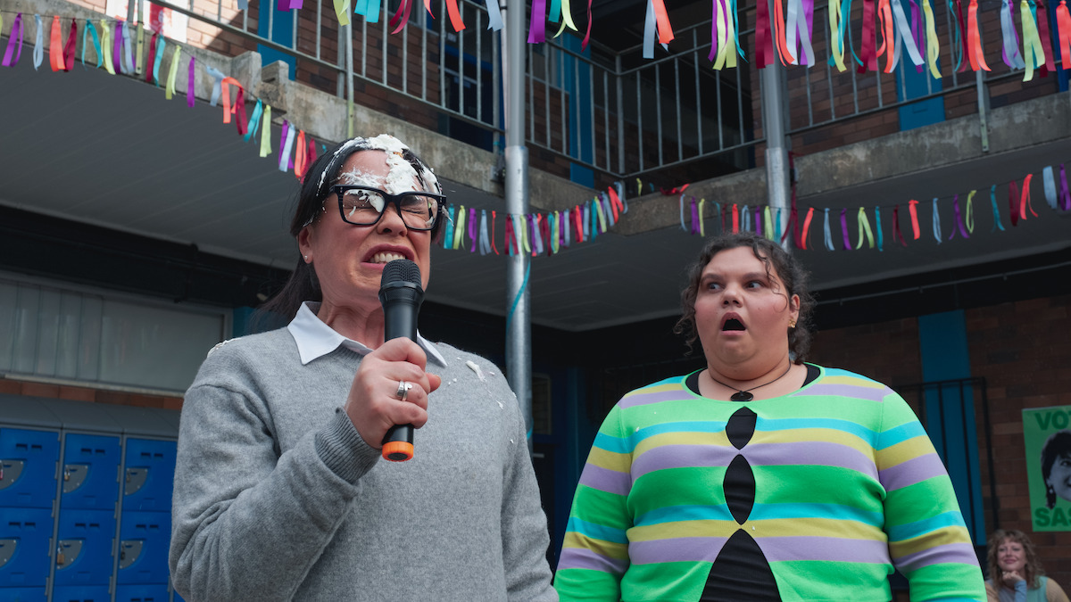 Rachel House as Woodsy and Kartanya Maynard as Zoe in Season 2 of ‘Heartbreak High’