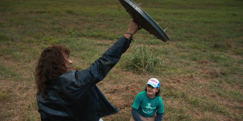 From left: Quinn as Eddie and Matarazzo as Dustin in Stranger Things Season 4, Volume 2 - See Over 100 Photos From ‘Stranger Things’ Season 4 Volume 2