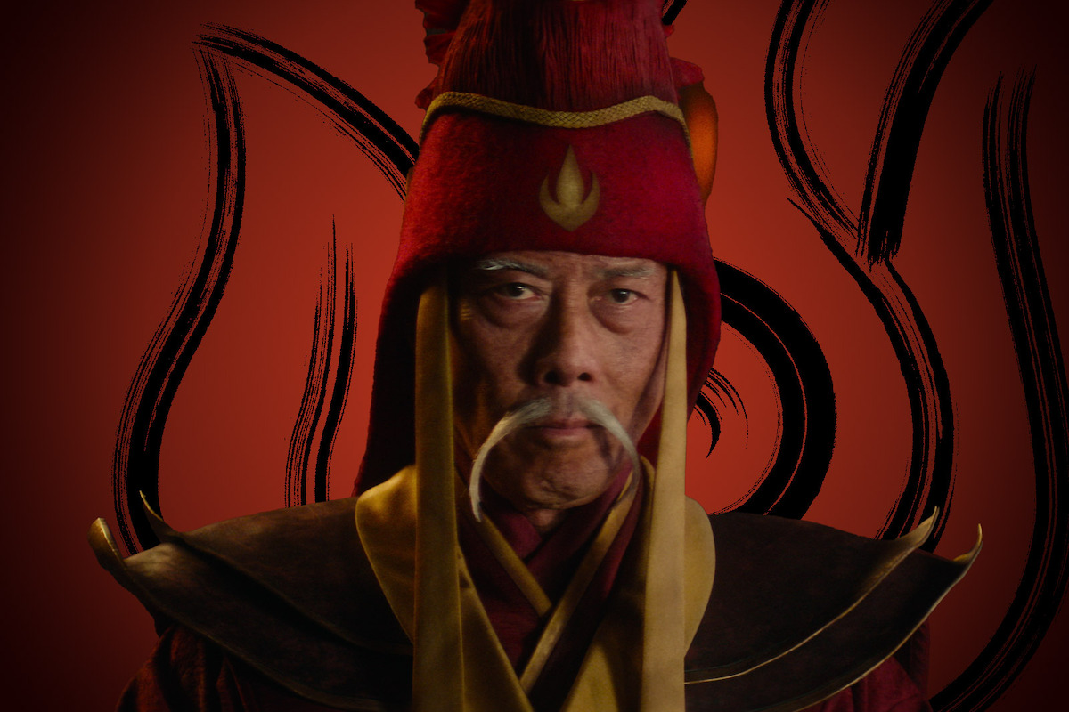 François Chau as The Great Sage wears a red hat in season 1 of ‘Avatar: The Last Airbender’