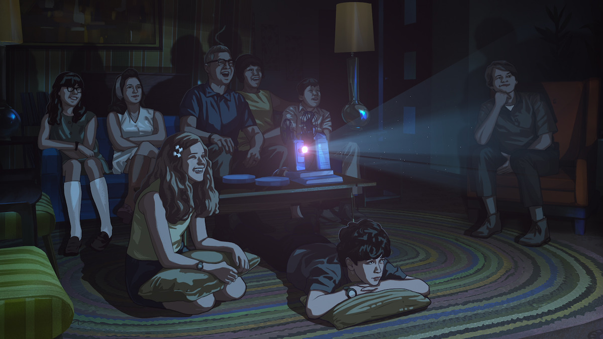 good movie recommendations family A group of teens and adults watch a projection in a living room