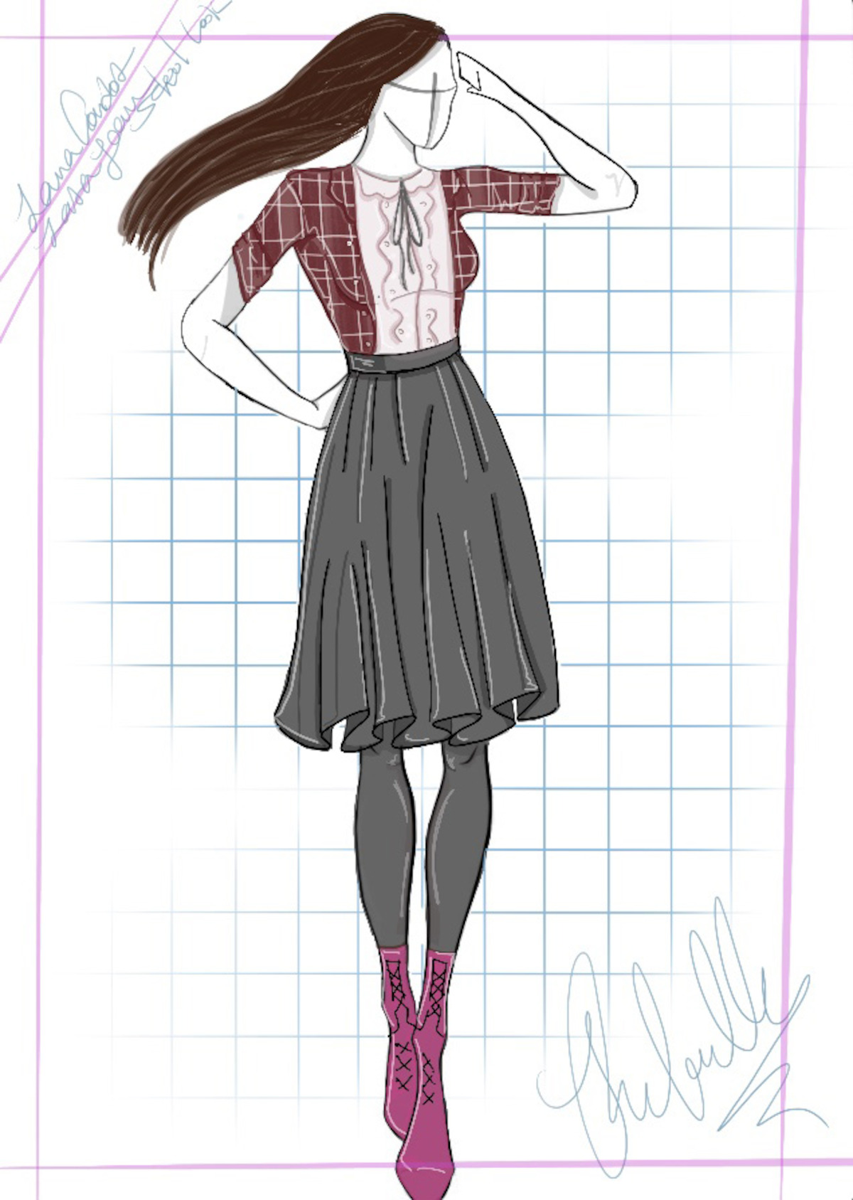 ‘To All the Boys I’ve Loved Before’ costume sketch.