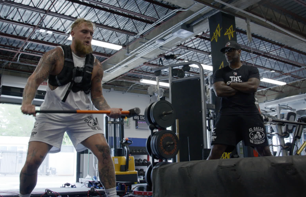 Jake Paul training.