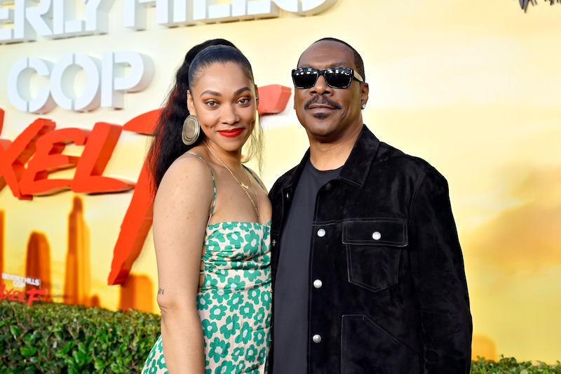Bria Murphy and Eddie Murphy attend the 'Beverly Hills Cop: Axel F' World Premiere.