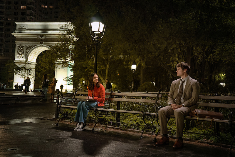 Sofia Carson as Alex and Kyle Allen as Brad in ‘The Life List'.