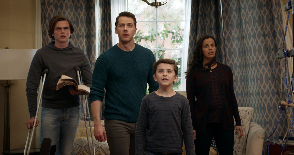 Josh Dallas and his family in Manifest.