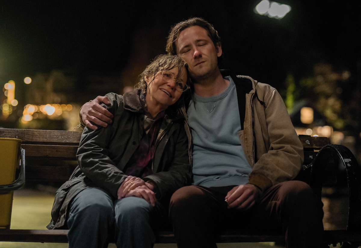 Sally Field as Tova and Lewis Pullman as Cameron in ‘Remarkably Bright Creatures.’