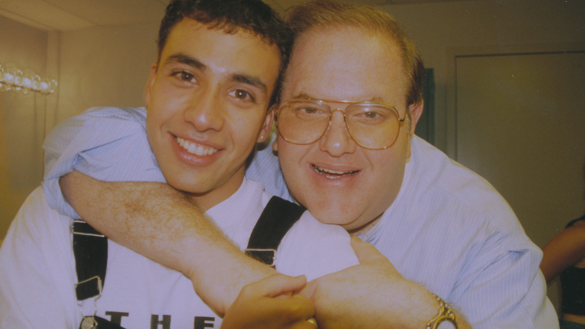 Howie Dorough of the Backstreet Boys and Lou Pearlman.