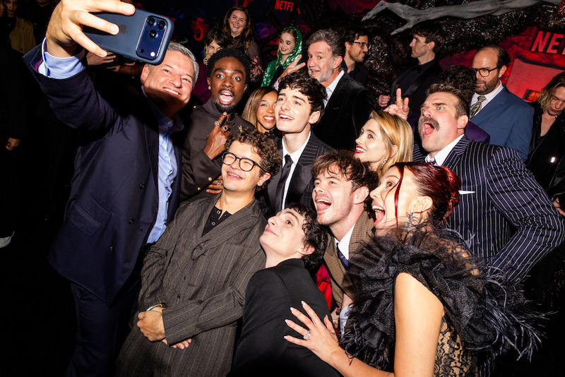 Ted Sarandos and cast attend the 'Stranger Things' Season 5 World Premiere.