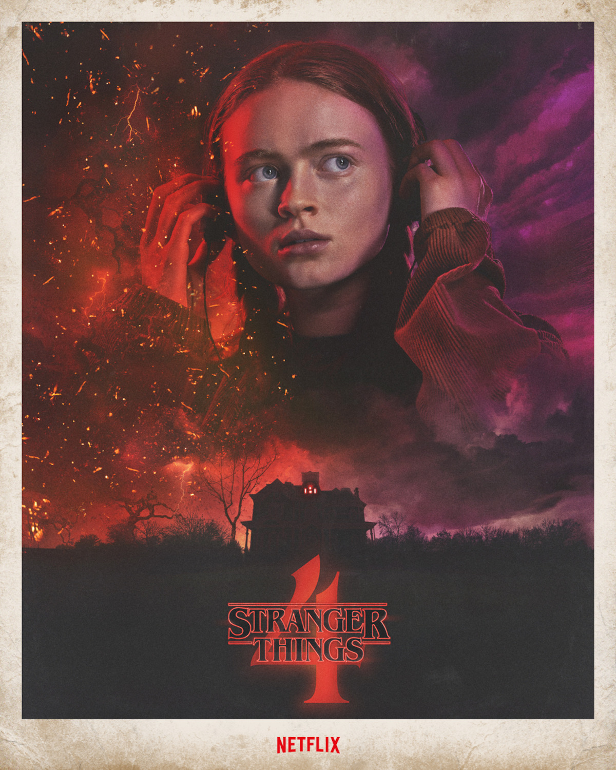 Stranger Things Season 5 The Final Season Netflix A4 Poster Art