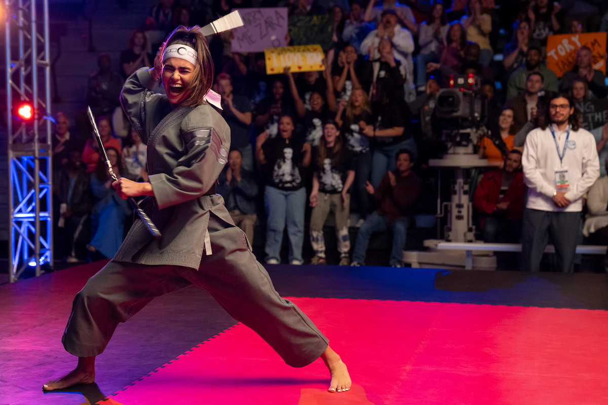 Rayna Vallandingham as Zara in ‘Cobra Kai’ Season 6.