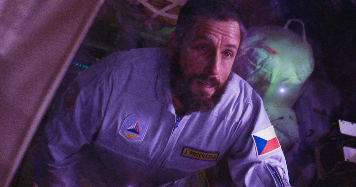 Adam Sandler as Jakub in spacesuit in the movie Spaceman.