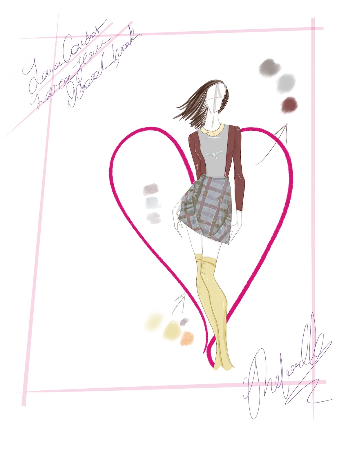 ‘To All the Boys I’ve Loved Before’ costume sketch.