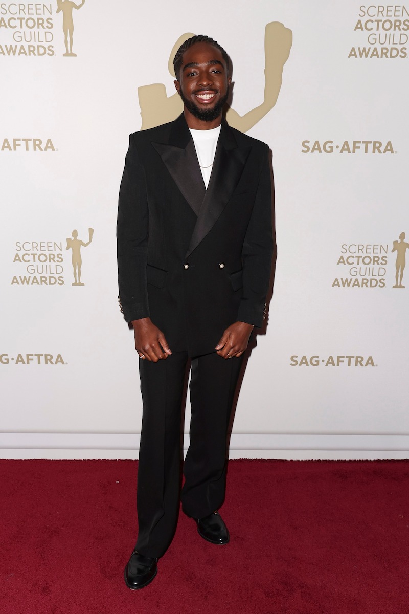 Caleb McLaughlin at the 2023 Screen Actors Guild Awards in Los Angeles.