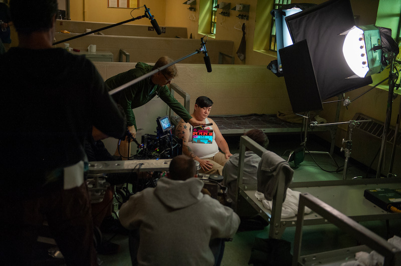 Lea DeLaria as Big Boo on the set of Orange Is The New Black Season 3.