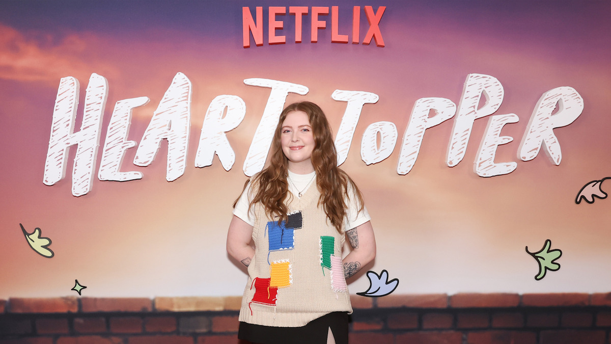 Alice Oseman attends the ‘Heartstopper’ screening at Picturehouse Central Cinema in London, England