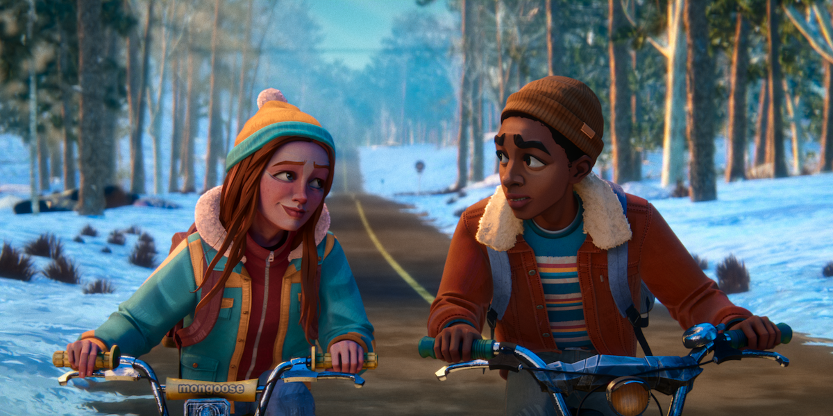 Max and Lucas in ‘Stranger Things: Tales From ‘85’