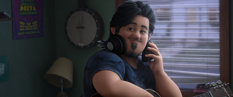 Animated still of Dad voiced by Simu Liu in 'In Your Dreams'