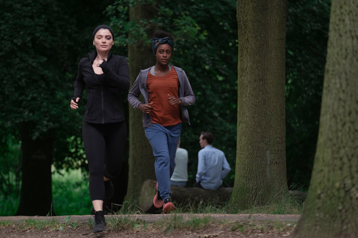 Eve Hewson and Simona Brown in ‘Behind Her Eyes.’