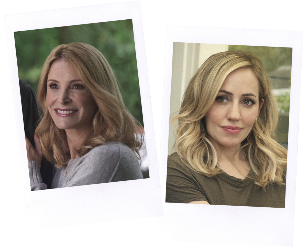 Polaroid shots of Jenny Cooper as Joey Barnes and Zibby Allen as Brie Sheridan in ‘Virgin River’