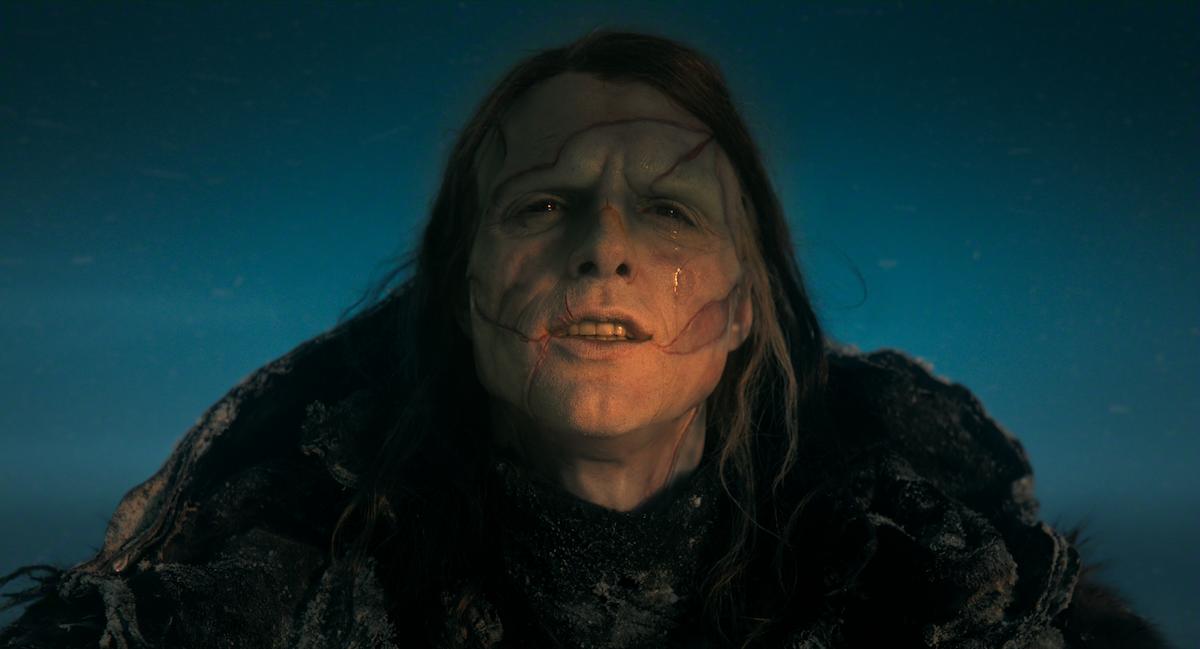 Jacob Elordi in character as the Creature in Frankenstein