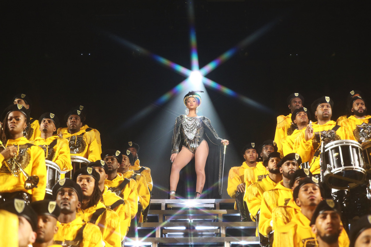 Beyoncé in a still image from the documentary ‘HOMECOMING: A Film by Beyoncé’