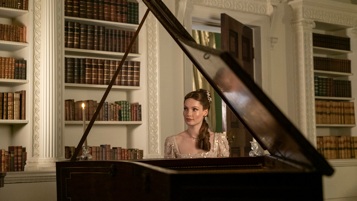 Hannah Dodd as Francesca Bridgerton in 'Bridgerton' Season 3.