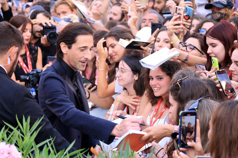 Adrien Brody signs autographs - ‘Blonde’ Red Carpet at the Venice Film Festival 