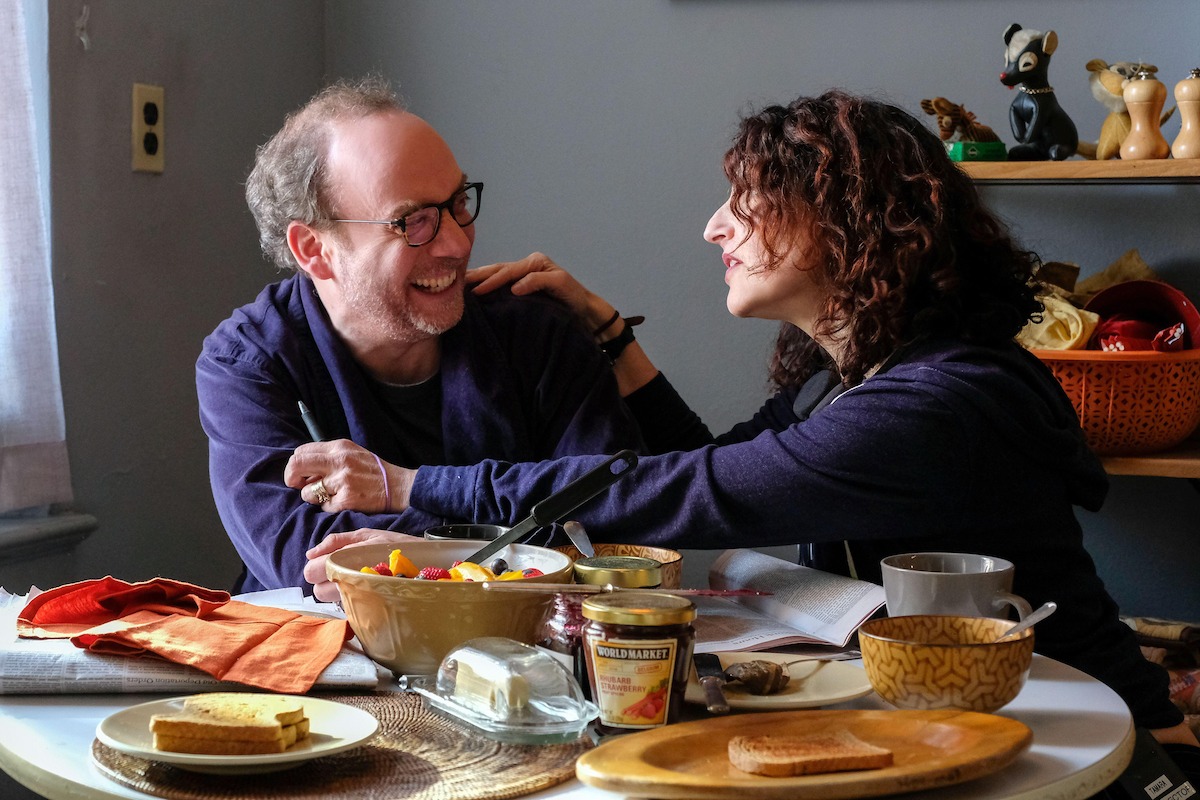 Giamatti with longtime friend and Private Life filmmaker Tamara Jenkins.