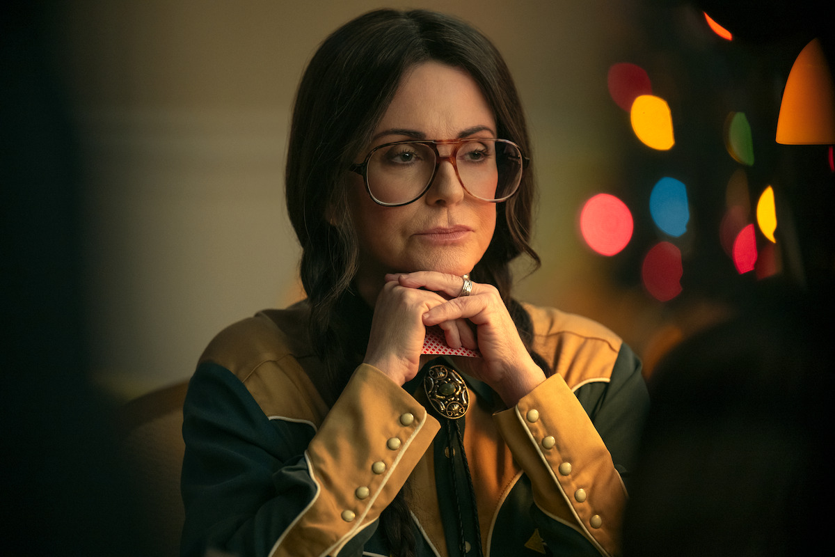 Megan Mullally as Jean Thibedeau in ‘The Umbrella Academy’ Season 4.