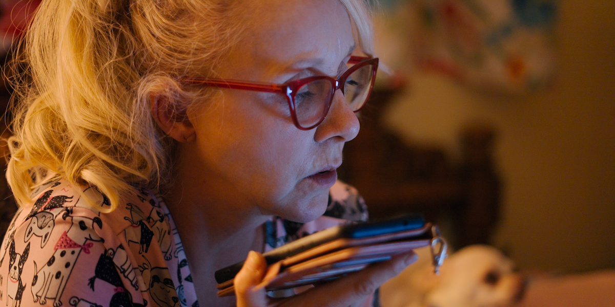 Christine talks to authorities over the phone