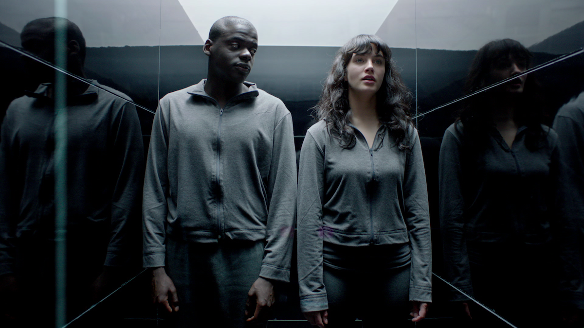 Jessica Brown Findlay and Daniel Kaluuya in Season 1 of 'Black Mirror'