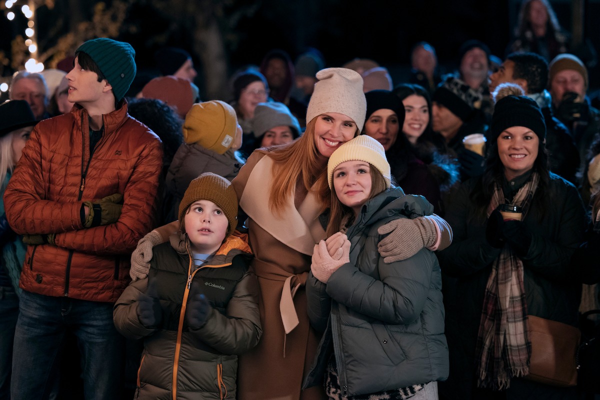 Lennix James as Benny, Sarah Rafferty as Katherine, Alix West Lefler as Parker ‘My Life with the Walter Boys’ Season 2.