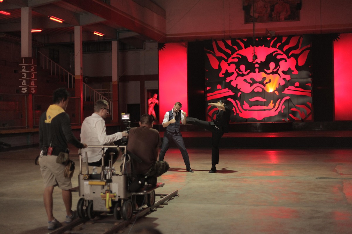 Ryan Gosling and Vithaya Pansringarm fight on set of Only God Forgives (2013)