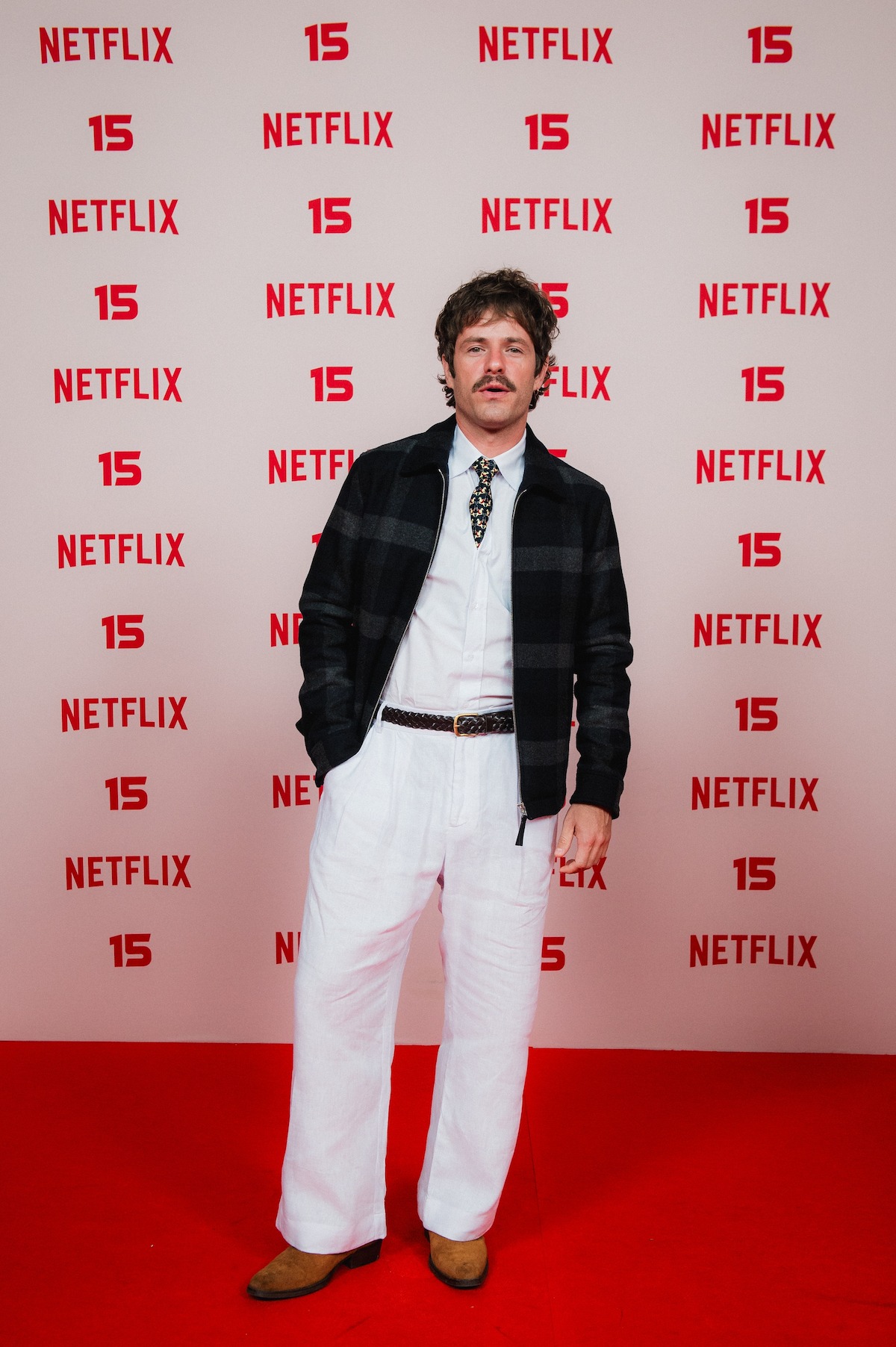 Maurício Destri em foto no tapete vermelho