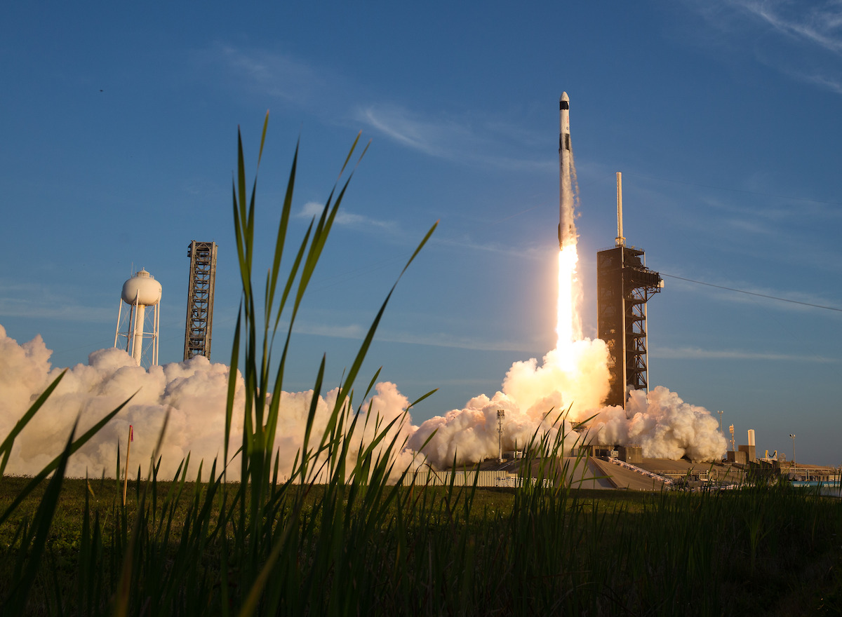 A SpaceX Falcon 9 rocket carrying the company's Dragon spacecraft is launched on NASA’s SpaceX Crew-10 mission to the International Space Station with NASA astronauts Anne McClain and Nichole Ayers, JAXA astronaut Takuya Onishi, and Roscosmos cosmonaut Kirill Peskov onboard.