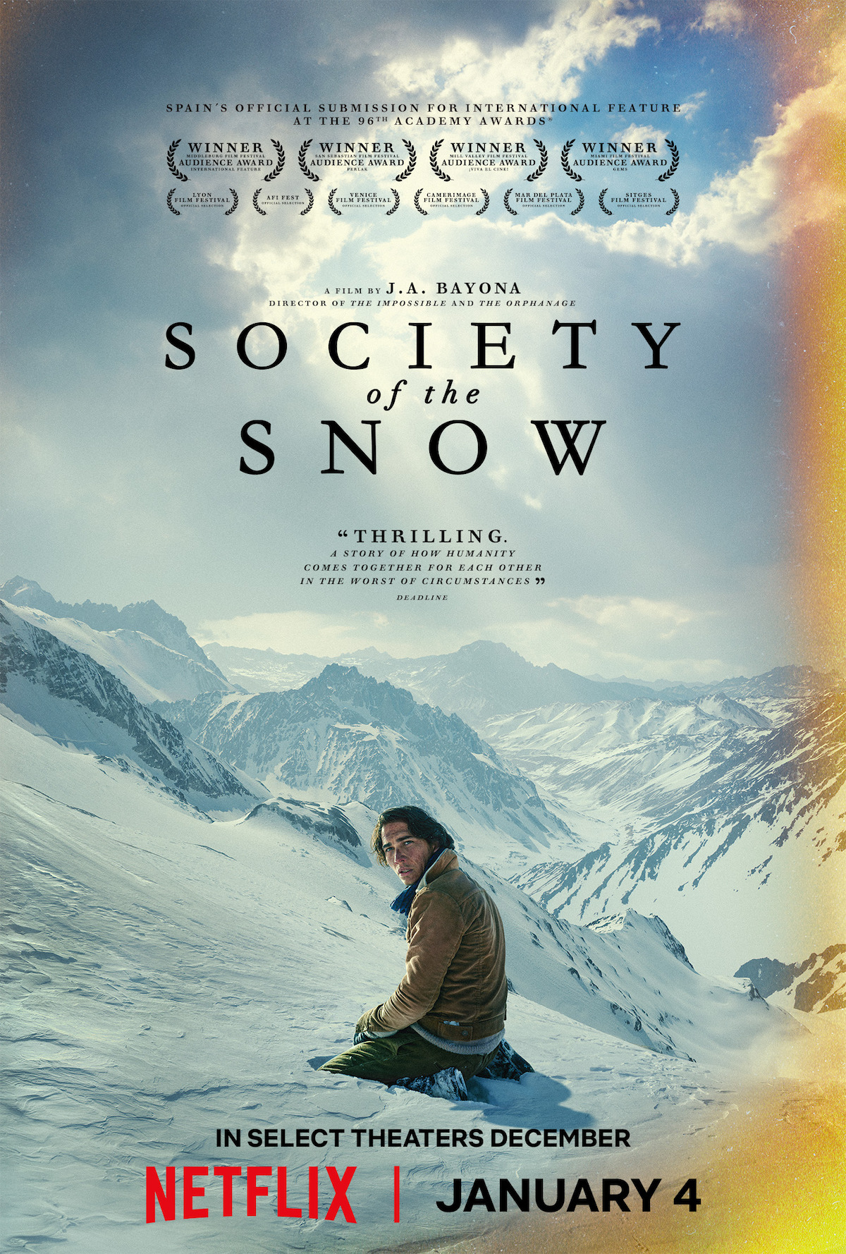 Society of the Snow: Andes plane crash film reveals a human, plane auto  winter 