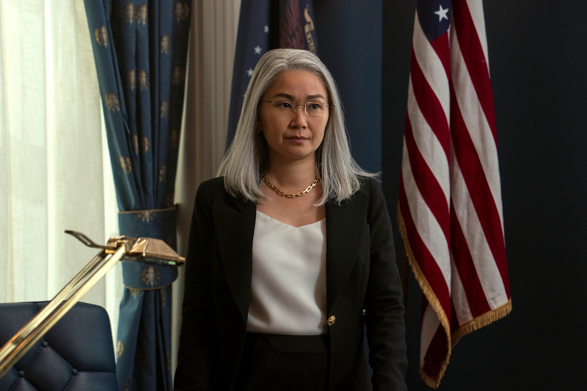 Hong Chau as Diane Farr in the White House on ‘The Night Agent’