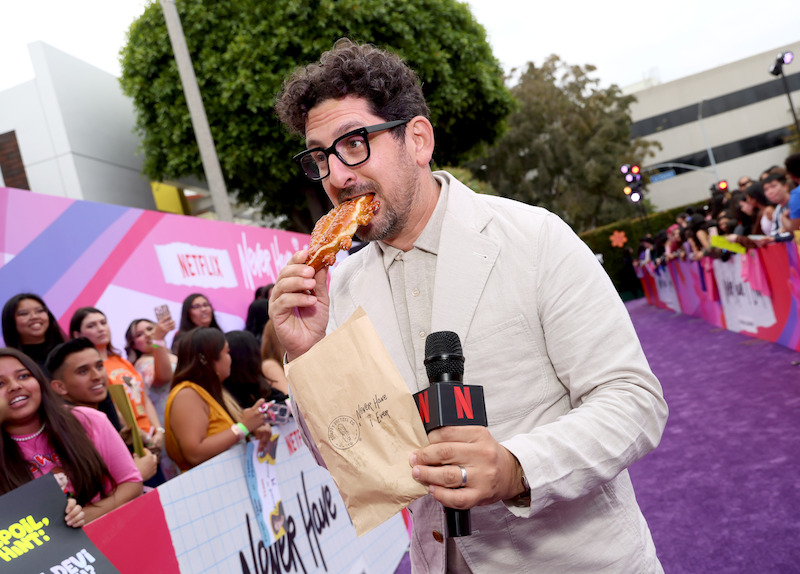 Cast of Never Have I Ever at the red carpet premiere in Los Angeles.