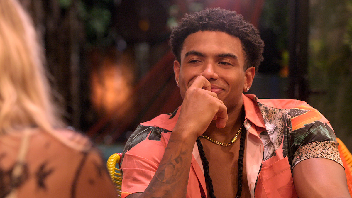 Bryton Constantin puts his hand to his mouth.